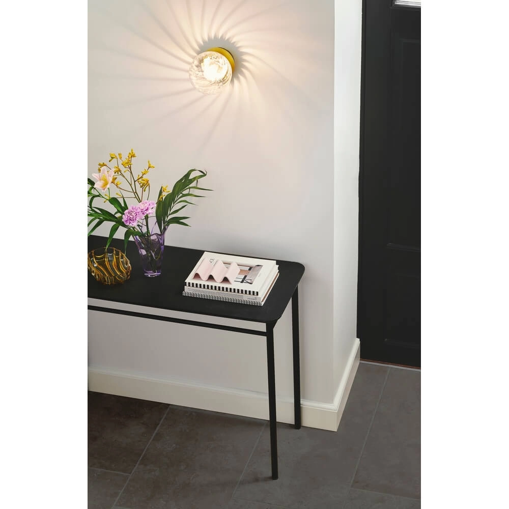 Glass wall lamp Chisell brass Nordlux 5704924015663