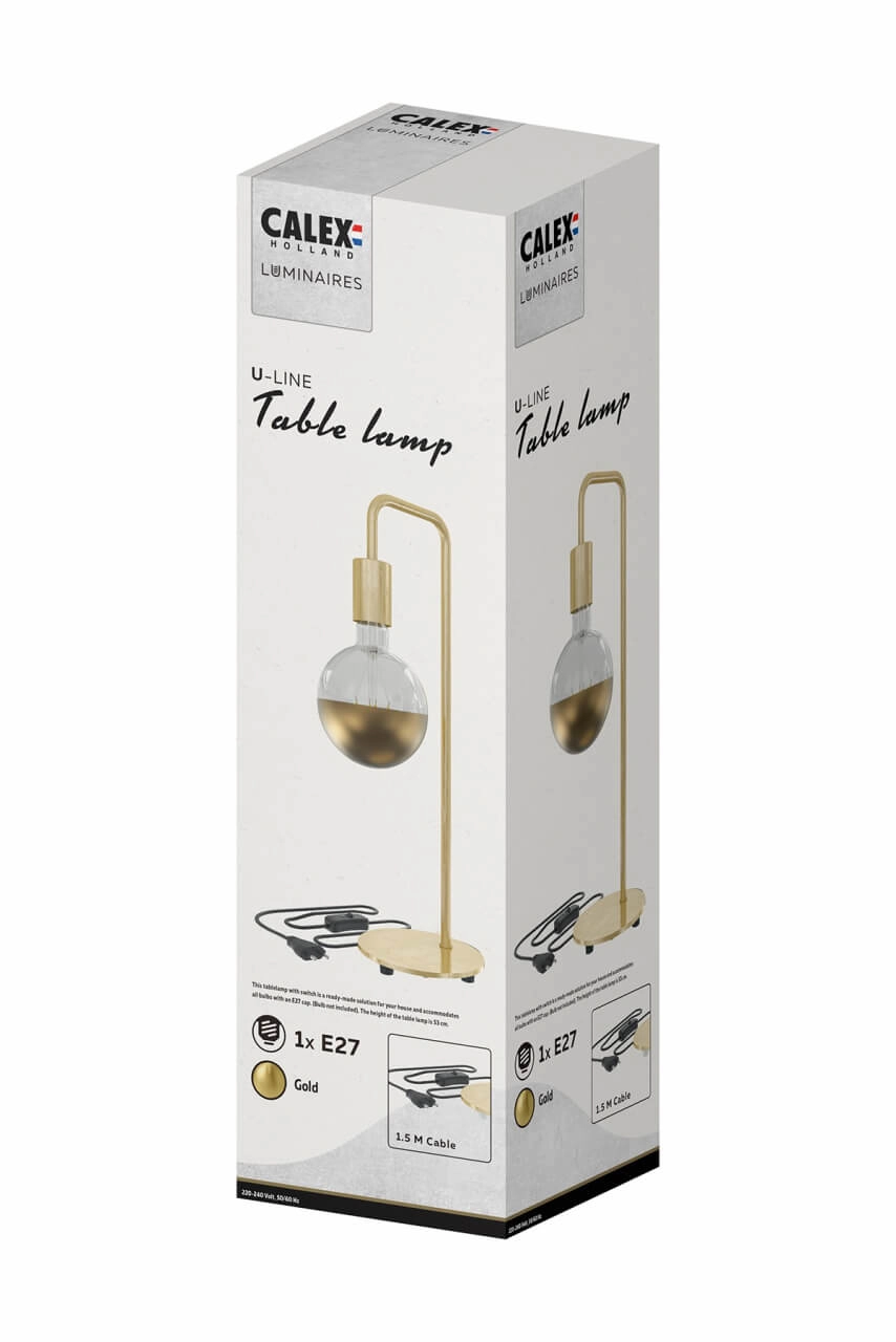 Gold table lamp U-line Circle 8712879150756