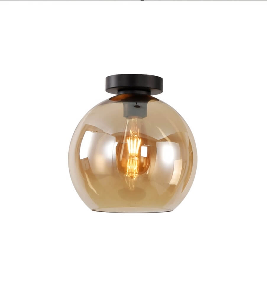 Ceiling light Marino with amber glass Ø 25cm
