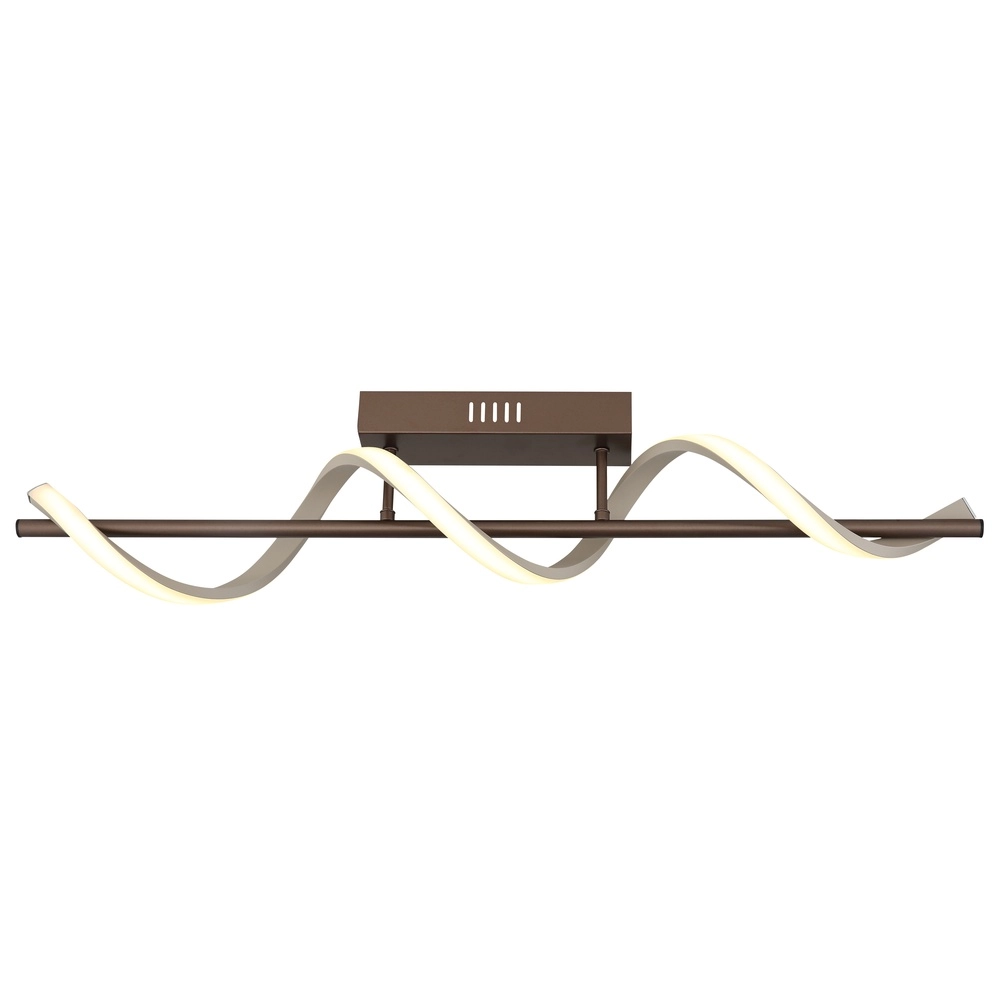 Ceiling lamp Spiro bronze with sand brown Globo 9007371584314