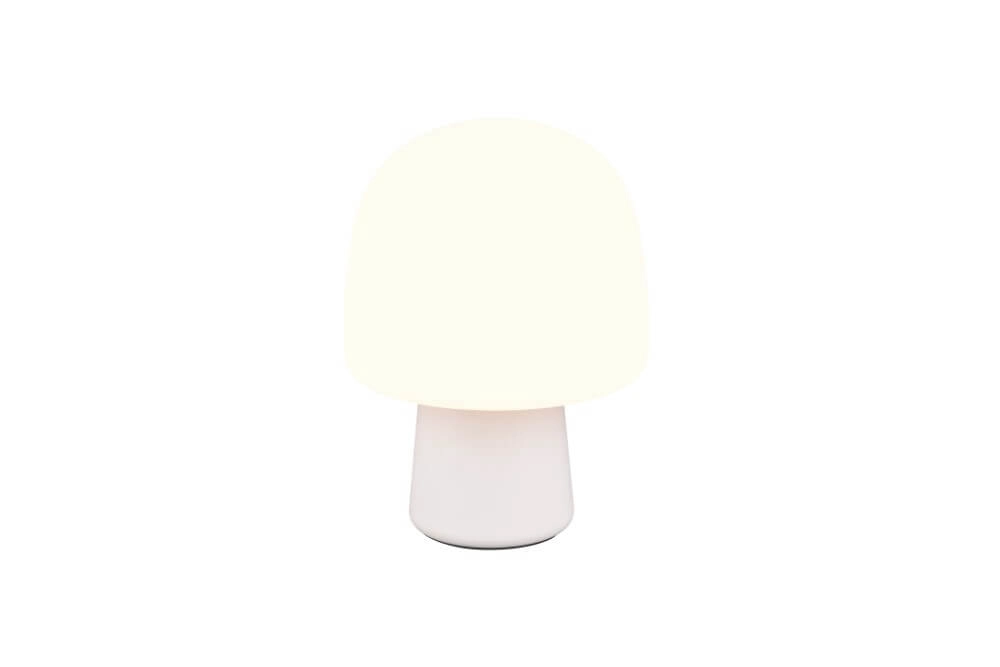 Mushroom table lamp Steen white glass Trio 4017807616484