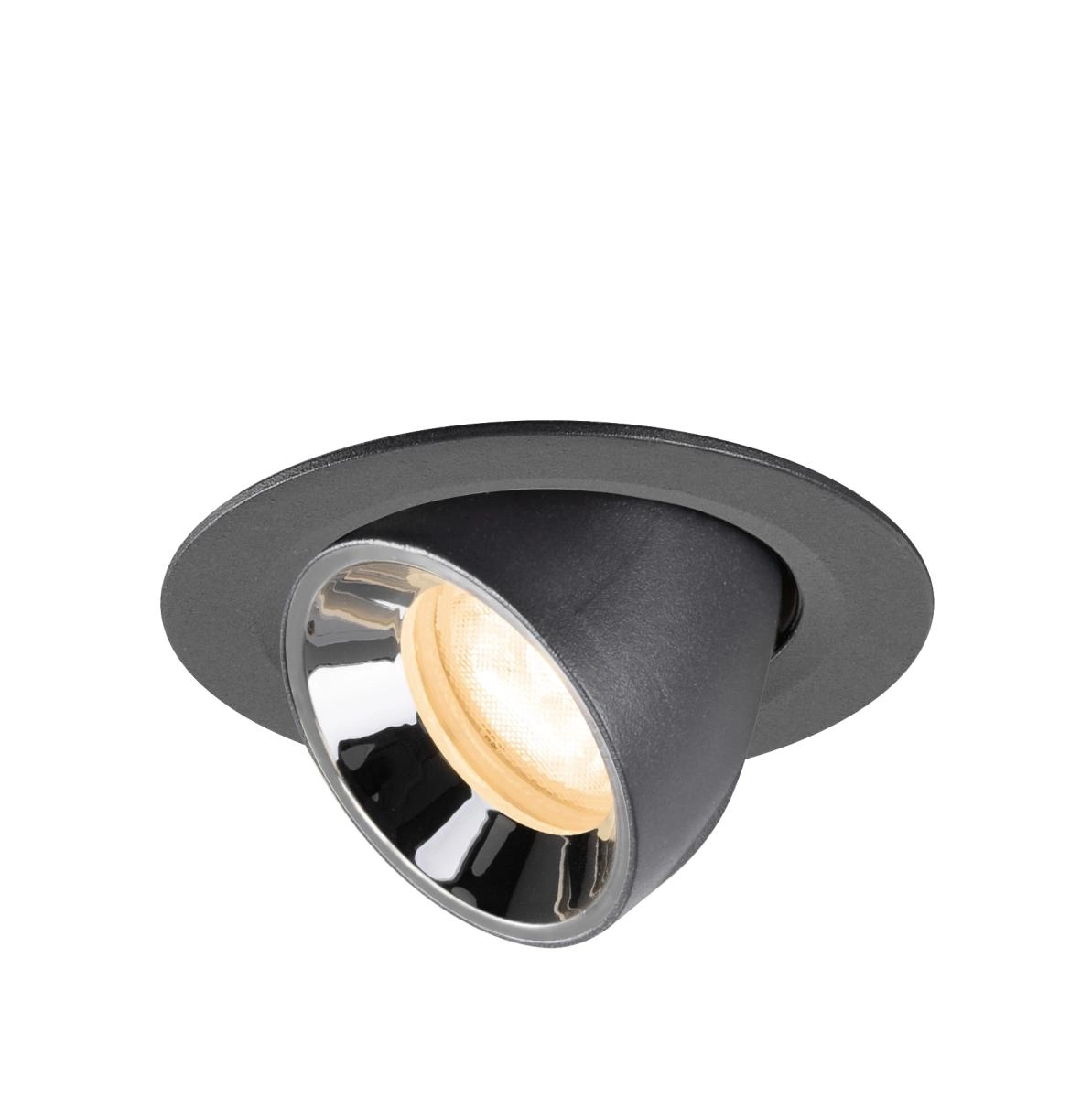 Recessed spotlight Numinos Gimble XS black/chrome 2700K - 55deg