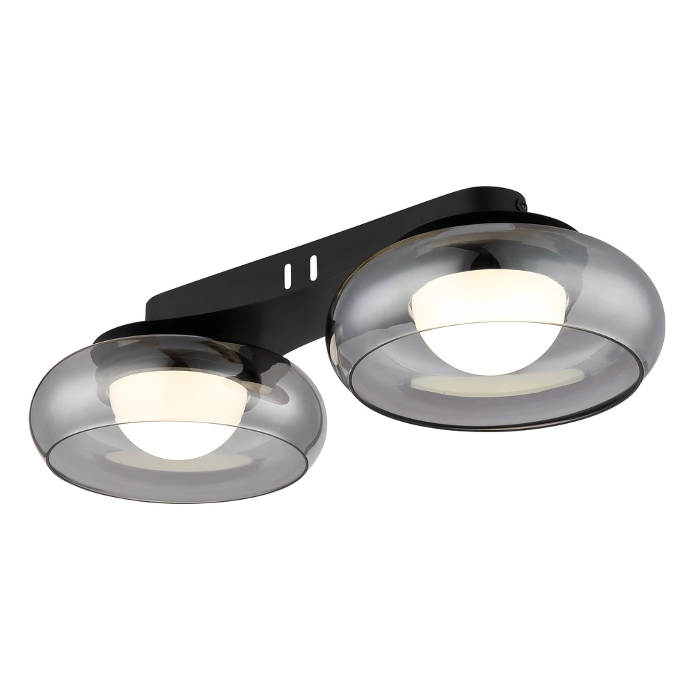 Design ceiling lamp Carlene 2-light black