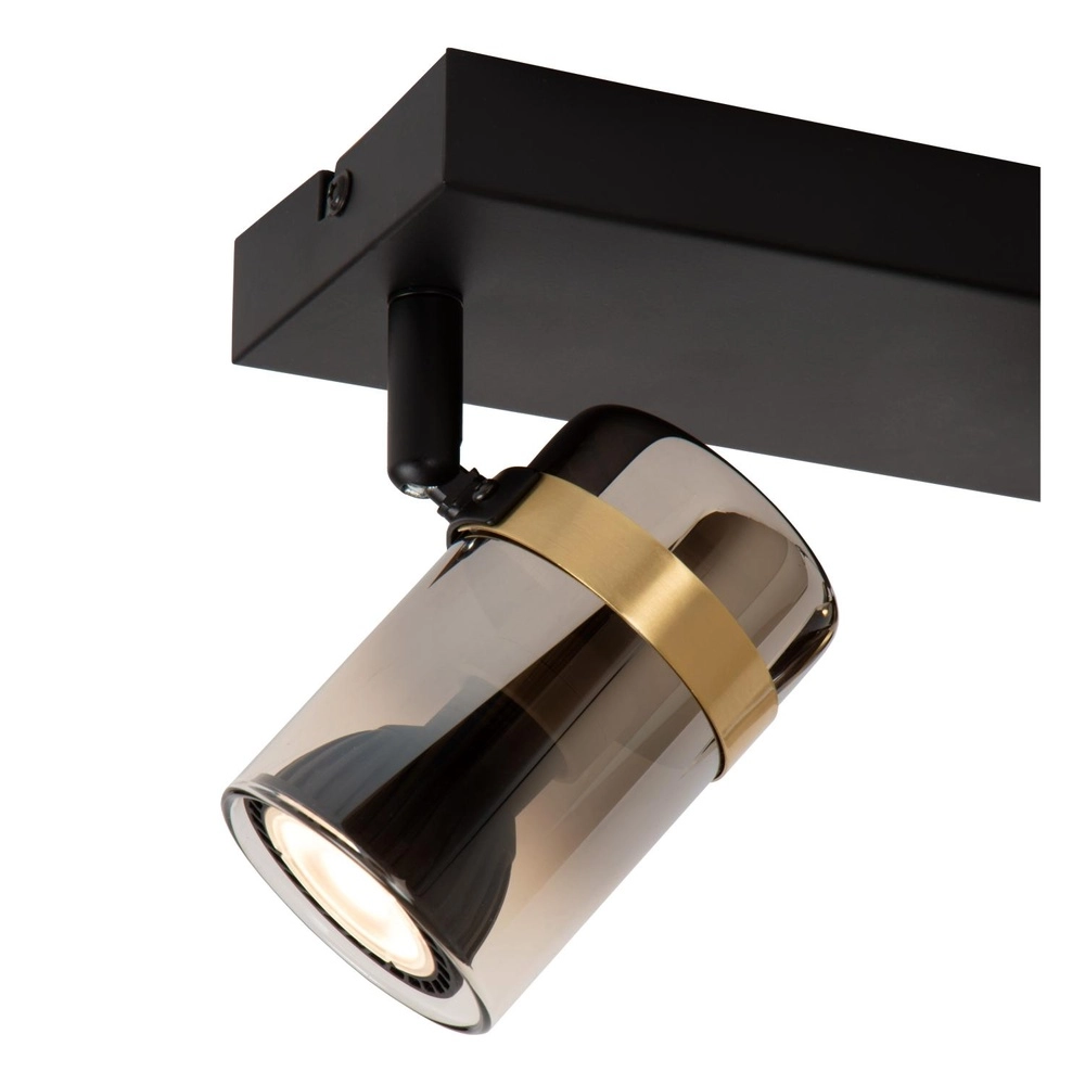 Ceiling spotlight Upton 2-light black Lucide 5411212570024