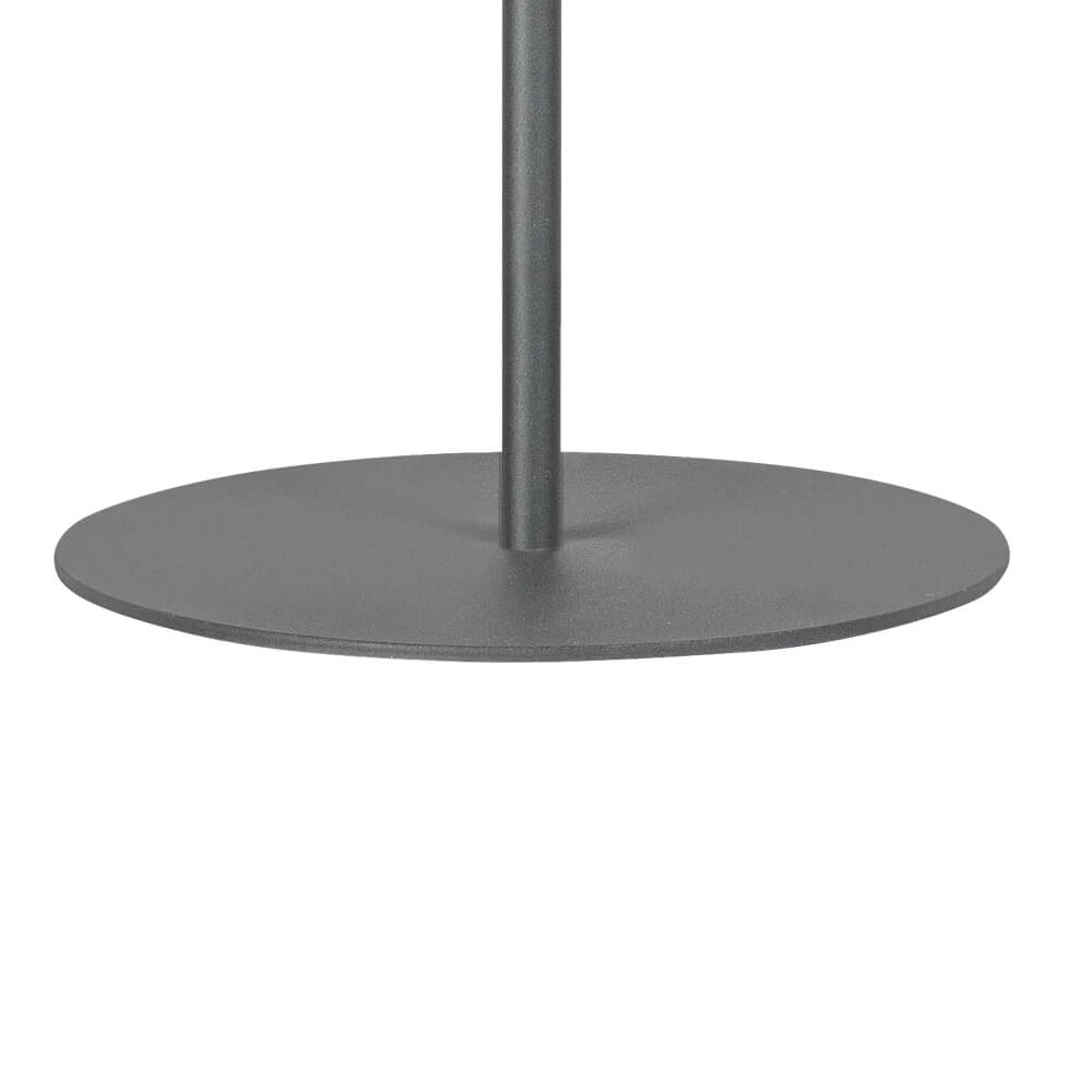 Glass floor lamp Sledge Glass 3-light black with smoke glass ETH 8720195302896