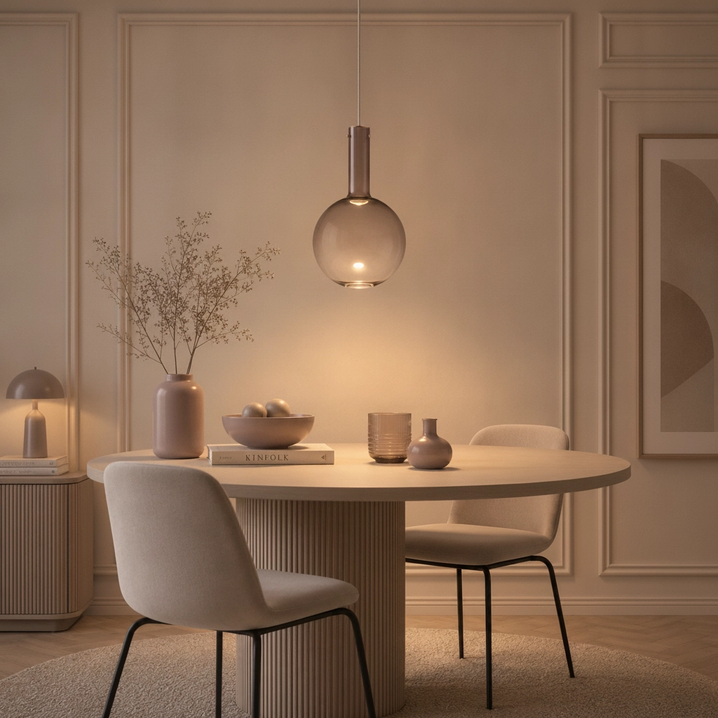 Pendant lamp Nostos brown glass Ø 30cm