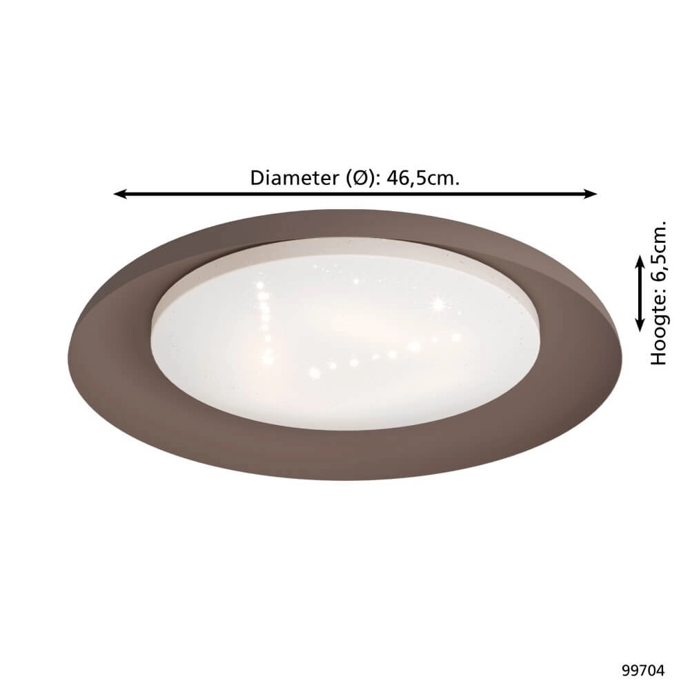 Mocha ceiling lamp Penjamo Ø 46.5cm Eglo 9002759997045