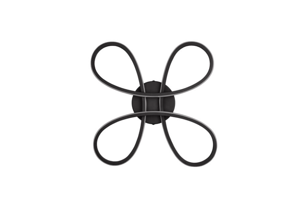 Ceiling lamp Fly Design black Trio 4017807600834