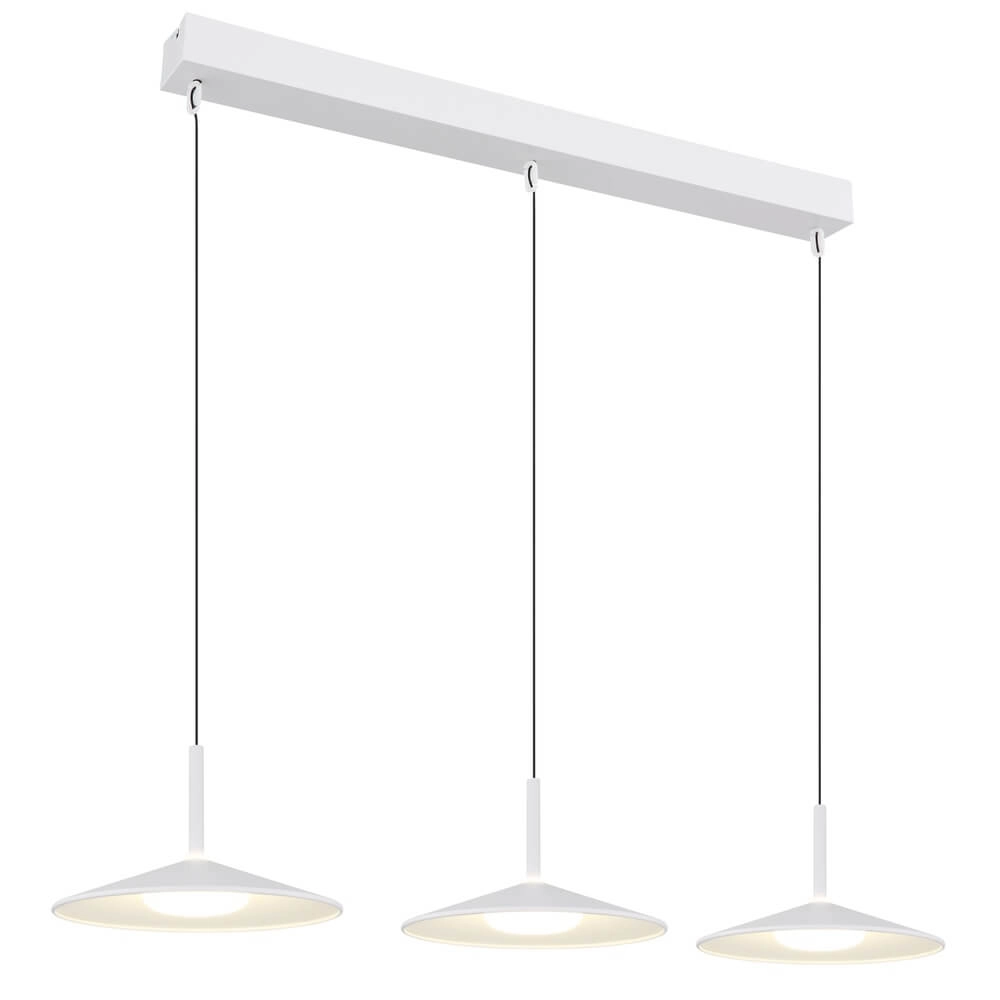 Design pendant lamp Lampone 3-light white