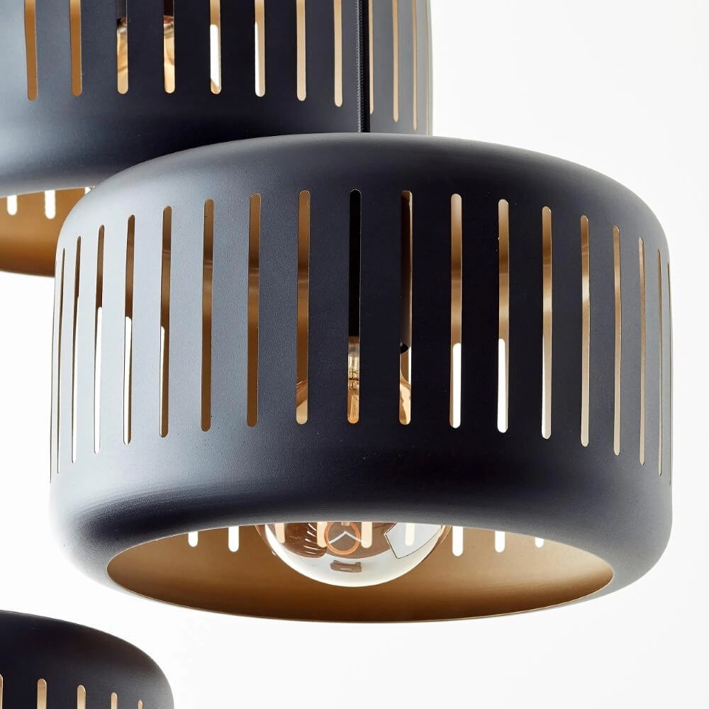 Vide pendant lamp Tyas black Ø 52cm Brilliant 4004353411489