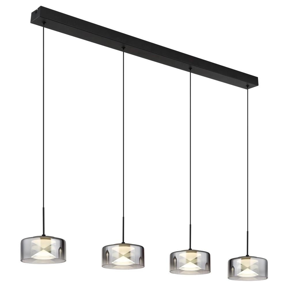 Design pendant lamp Belinda 4-light black