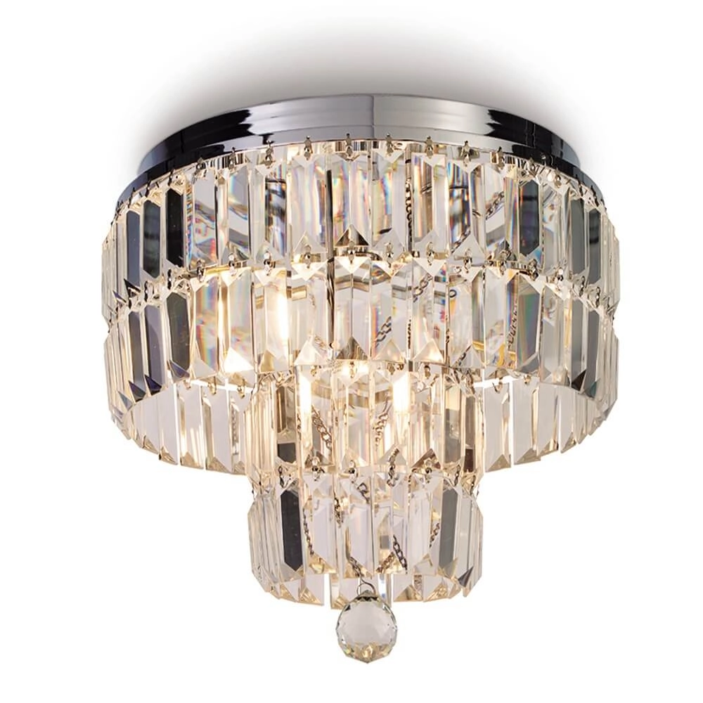 Crystal ceiling lamp Empire Ø 34cm