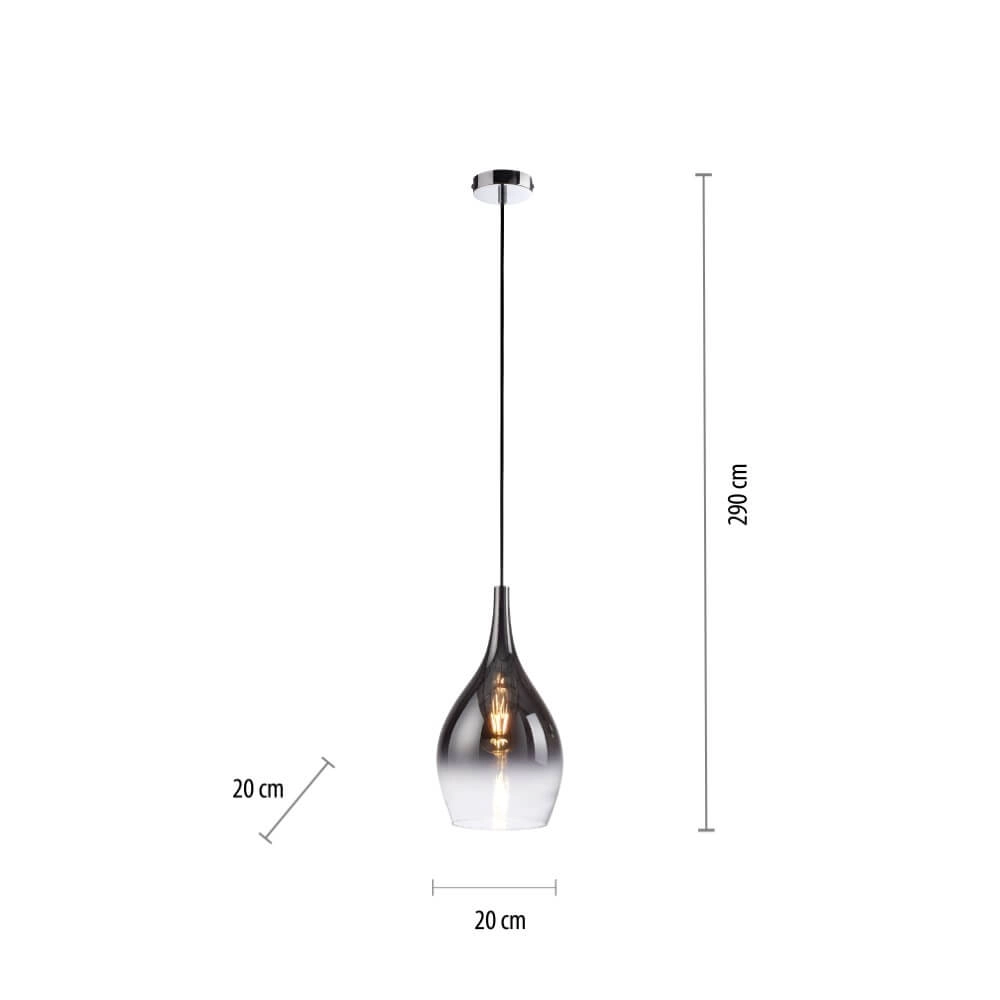 Modern pendant lamp Pilua 1-light Paul Neuhaus 4012248366080