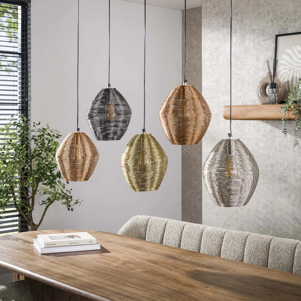 Metal pendant lamp Web 5-light Lyora 8716803511415