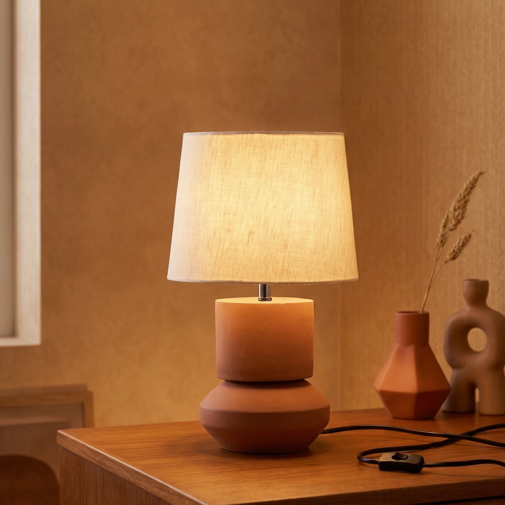 Table lamp Izumi terracotta
