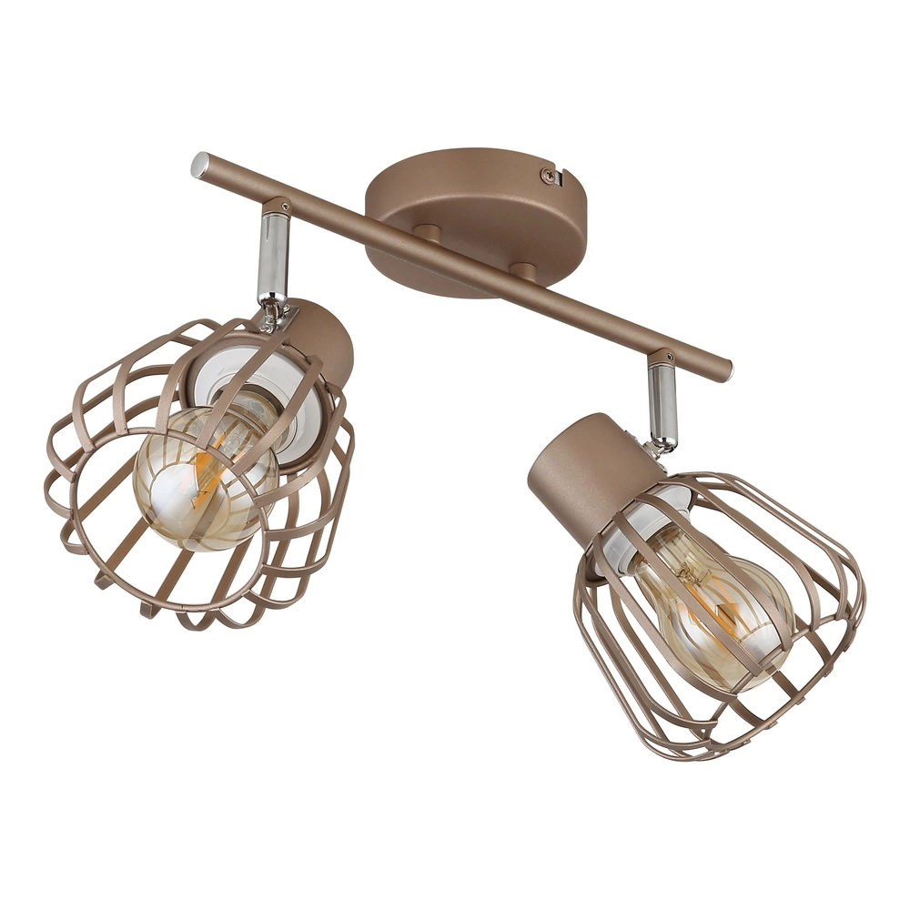Ceiling lamp Olin 2-light coffee brown Globo 9007371586578