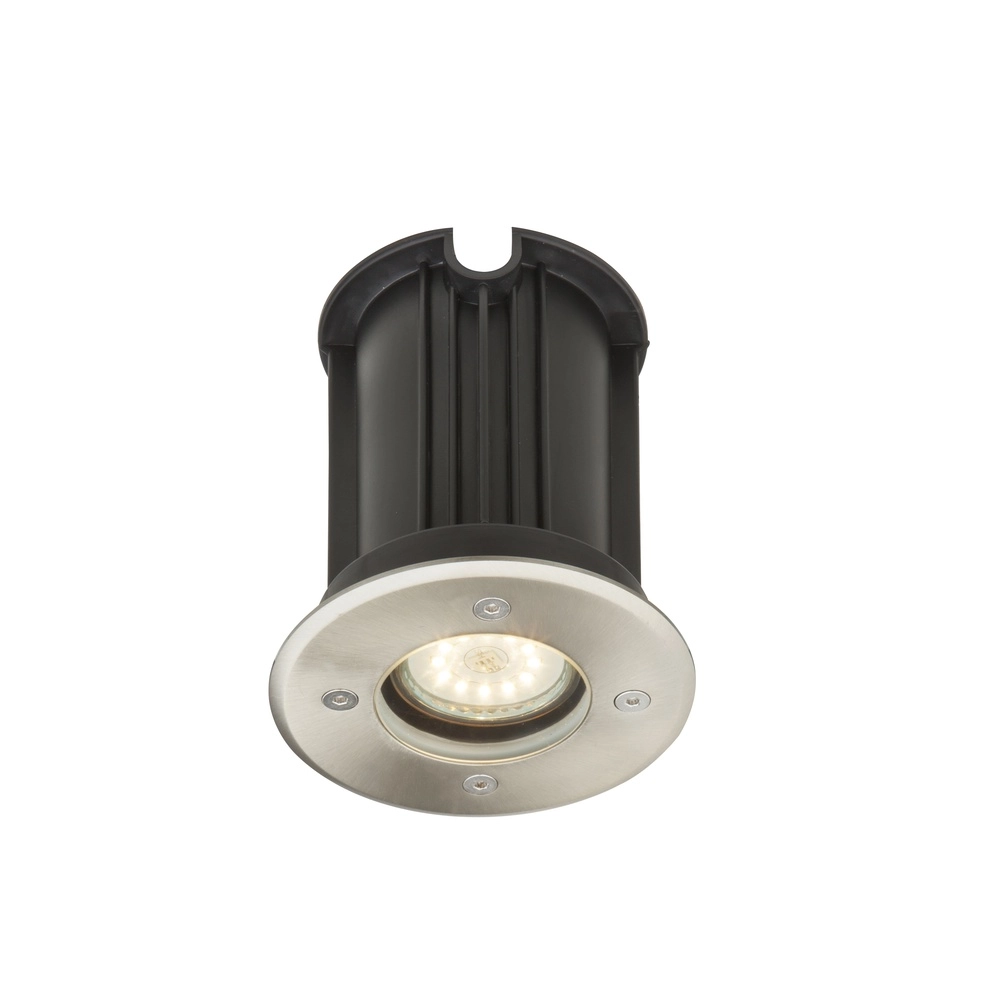 Ground spot Style II round stainless steel