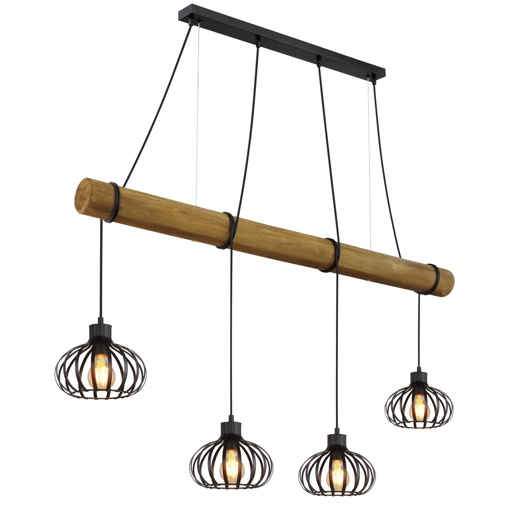 4-light pendant lamp Caldwell dining table