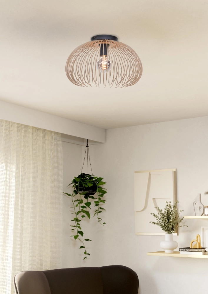 Design ceiling lamp Alhabia Ø 38.5cm sand brown Stars of Light 9008606353071