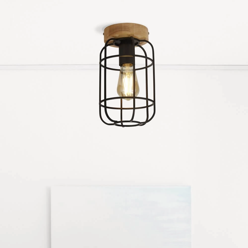 Industrial ceiling lamp Vision Ø 15cm Searchlight 5053423227566