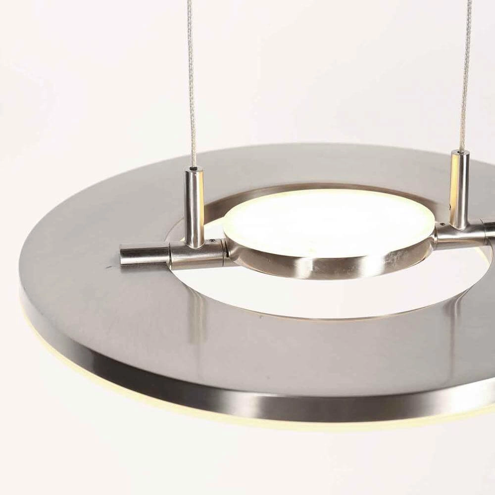 Sleek pendant lamp Soleil Ø 32cm grey Steinhauer 8712746176674