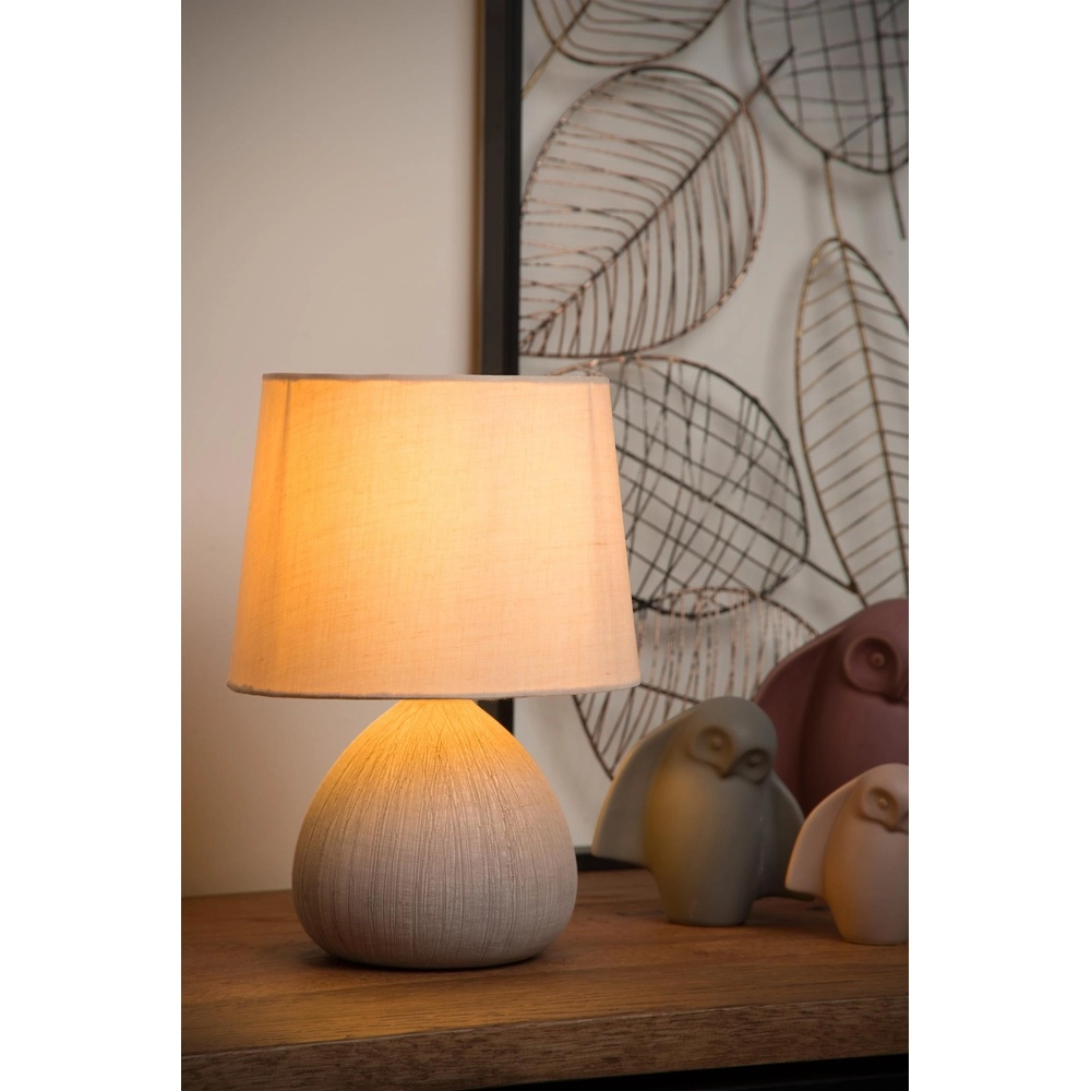 Table lamp Ramzi sand brown Lucide 5411212470171