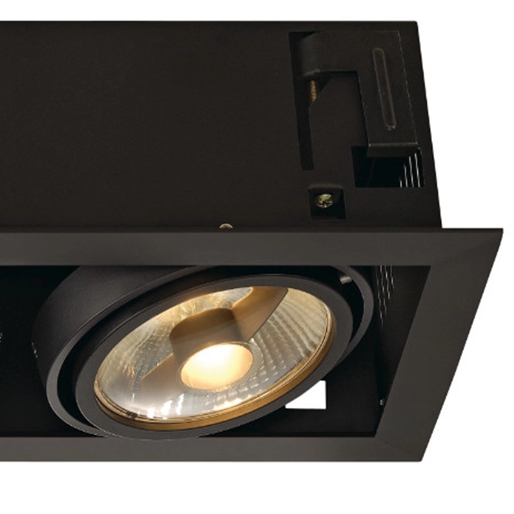 Recessed spotlight Kadux 2 ES111 19.5cm black SLV 4024163151566