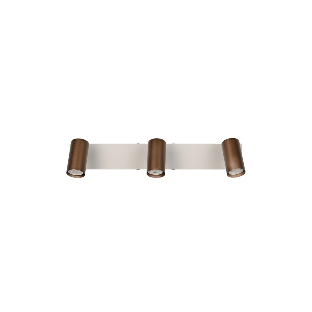 Surface-mounted spot Taryn 3-light mocha brown Trio 4017807685619