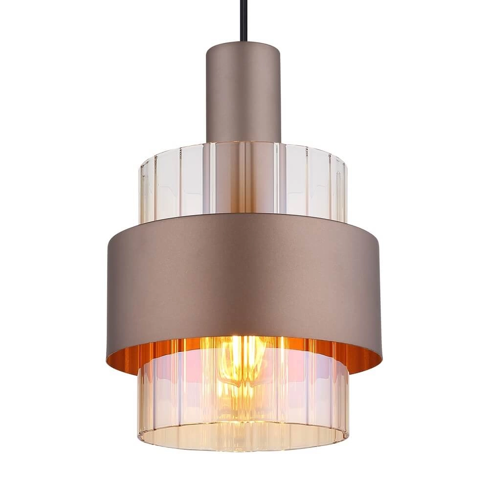 Pendant lamp Milley bronze Ø 18.5cm Globo 9007371462674