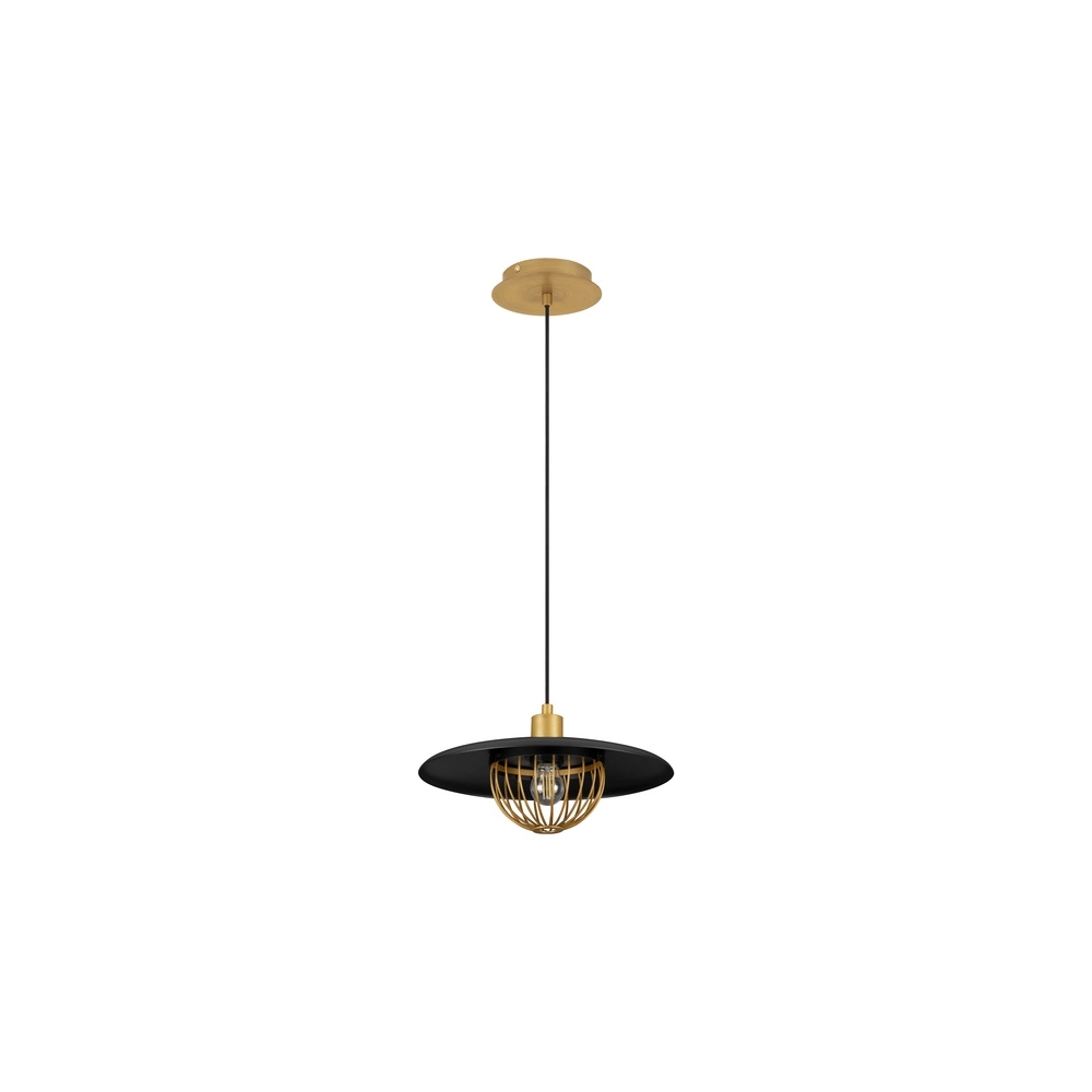 Pendant lamp Fox black with gold Lyora 5212017433534