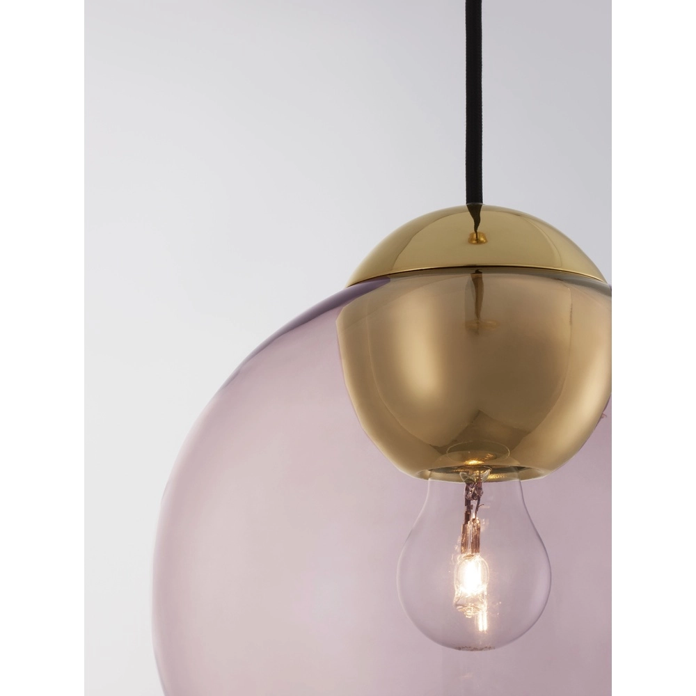 Design pendant lamp Midori pink glass Lyora 5212017434289