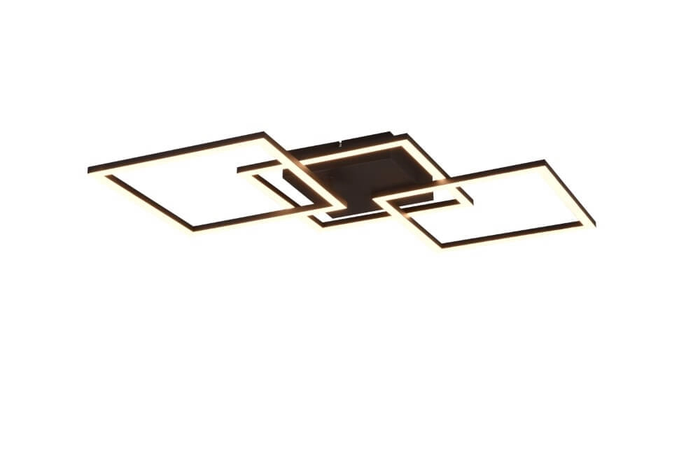 Black ceiling lamp Trail design Trio 4017807577129