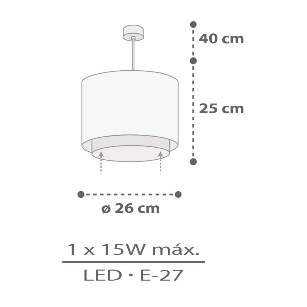 Children's room pendant lamp Rhino & Croco Ø 26cm Dalber 8420406002729