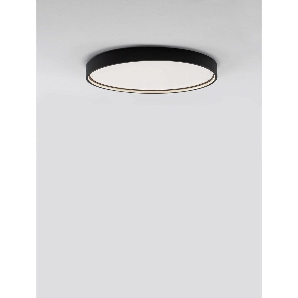 Round ceiling lamp Olaf black Ø 60cm Lyora 5212017431783