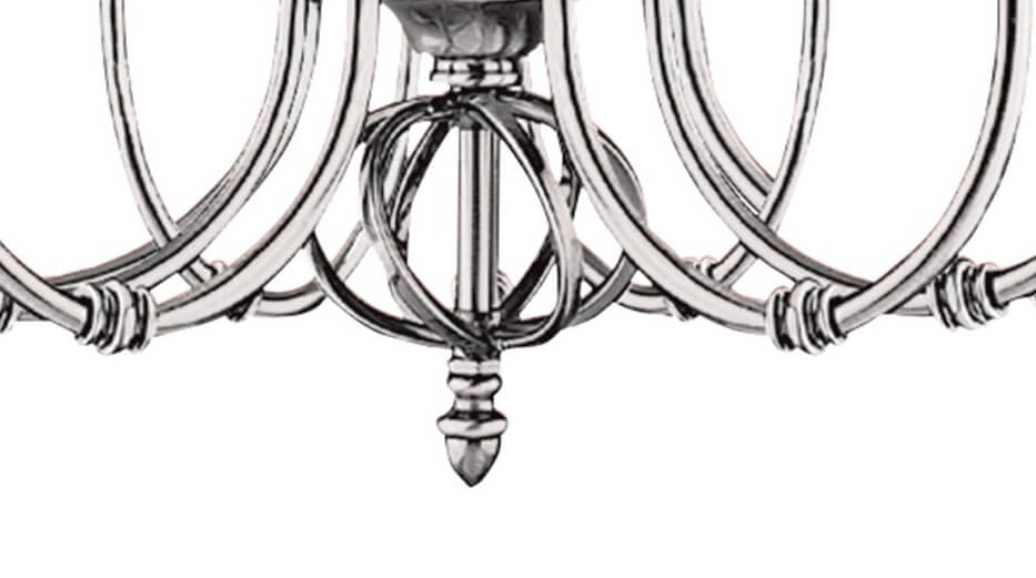 Antique silver chandelier Zanzibar Searchlight 5013874223852