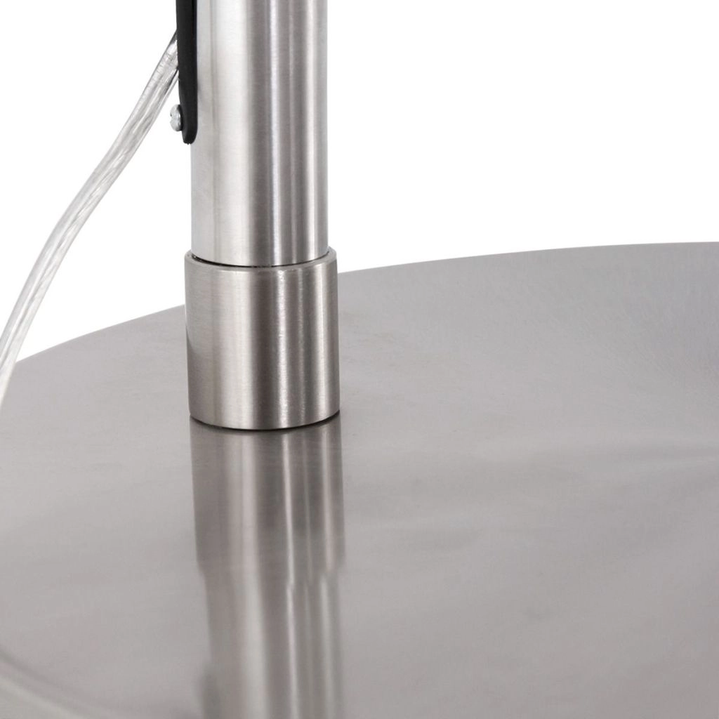 Arc lamp Vela Lino with black shade Ø60cm Steinhauer 8712746183535