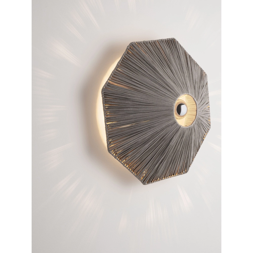 Wall lamp Elvio grey Ø 45cm Lyora 5212017493897