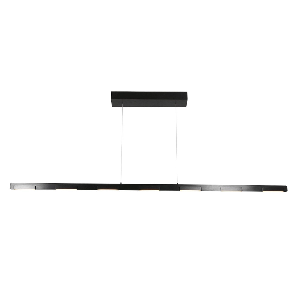 Sleek pendant lamp Bloc black