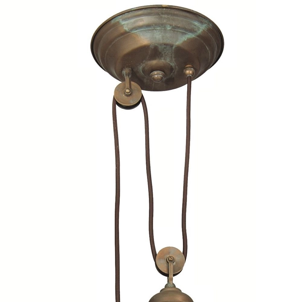 Porch hanging lamp Veranda 1 30cm copper brown Franssen 8021035005756