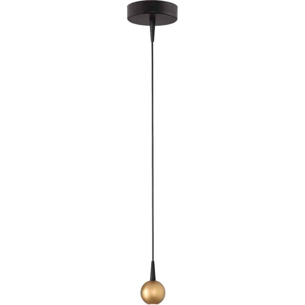 Pendant lamp Talana black with gold Ø 6cm