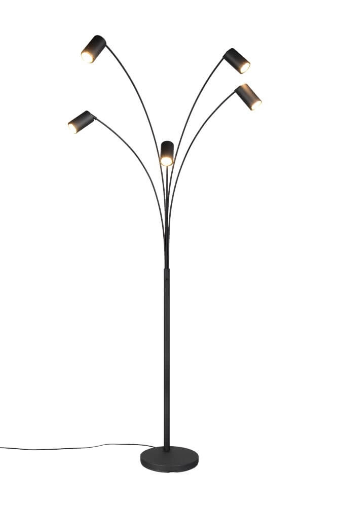 5-light floor lamp Marley Black Trio 4017807612363