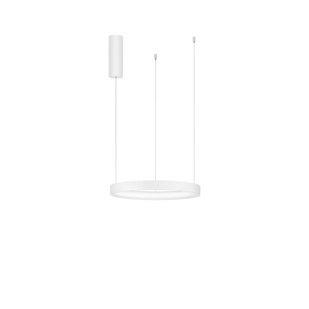 Round pendant lamp Perrine white Ø 40cm Lyora 5212017438386