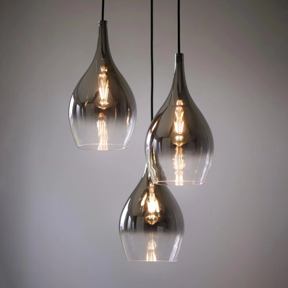 Modern pendant lamp Pilua 3-light round Paul Neuhaus 4012248366097