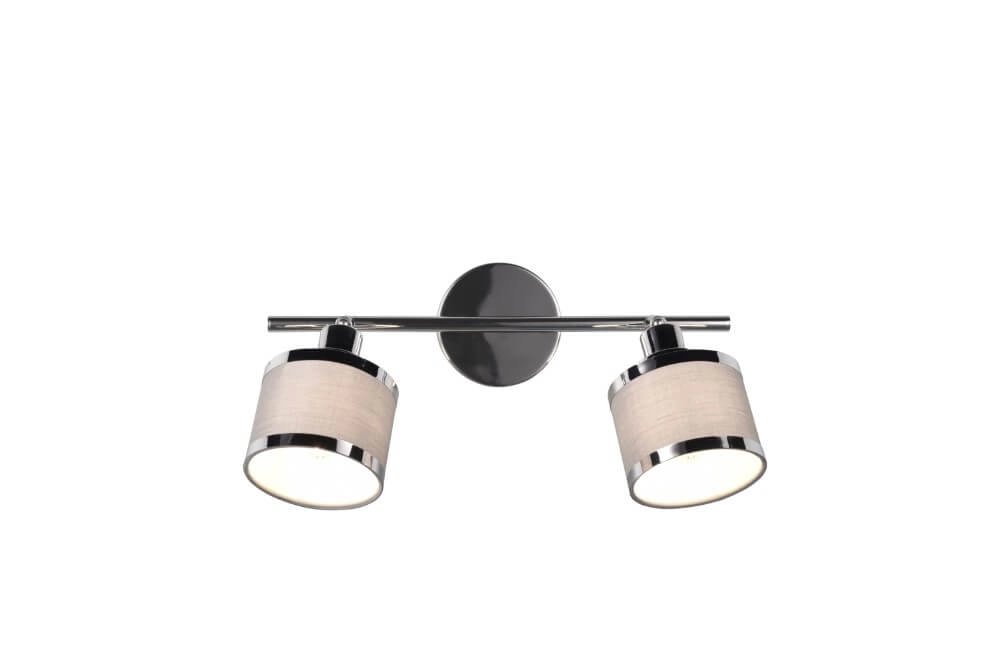 Design surface-mounted spotlight Arosa nickel 2-light Trio 4017807581133