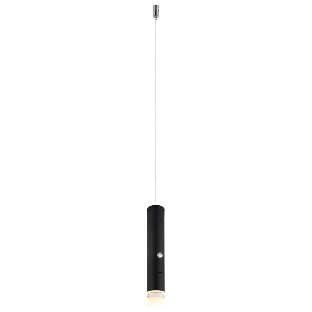 Sleek pendant lamp Pelo Black