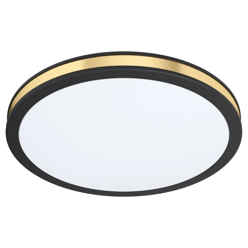 Black with gold ceiling lamp Pescaito Ø 28cm