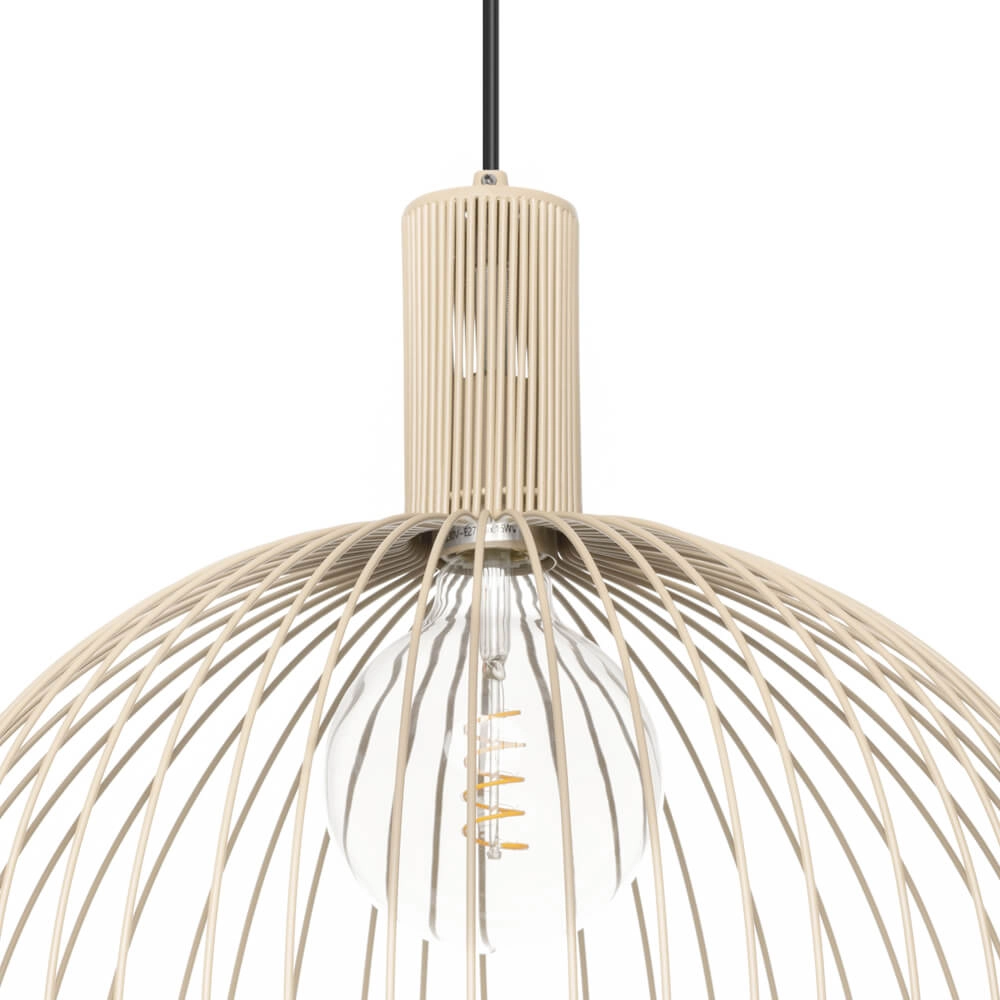 Sand-colored pendant lamp Wire Sand Ø 50cm ETH 8720195307129