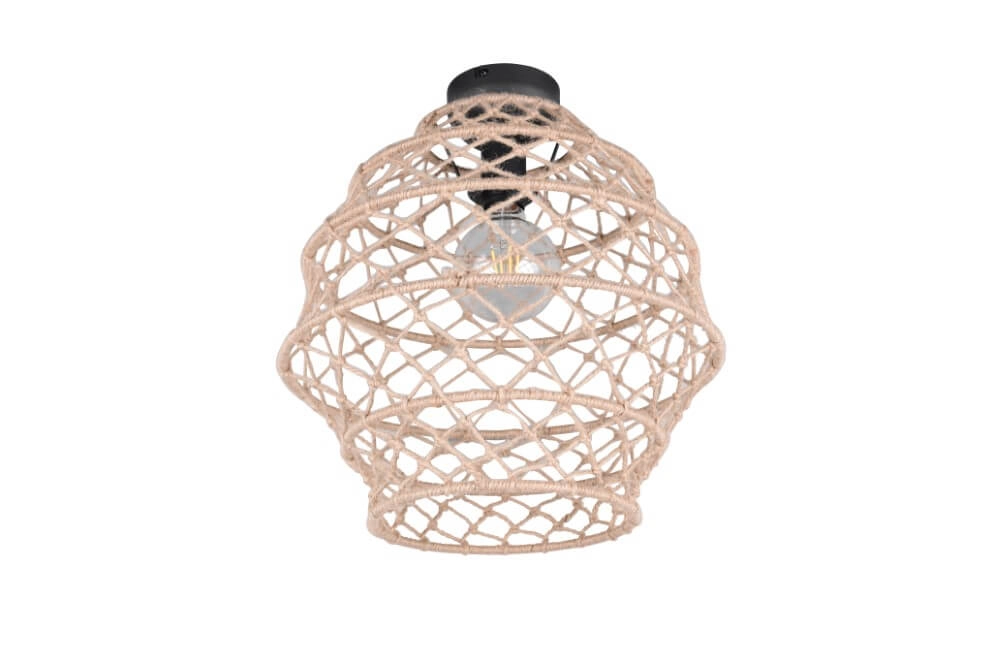 Rattan ceiling lamp Hive Ø 38.5cm Trio 4017807637236