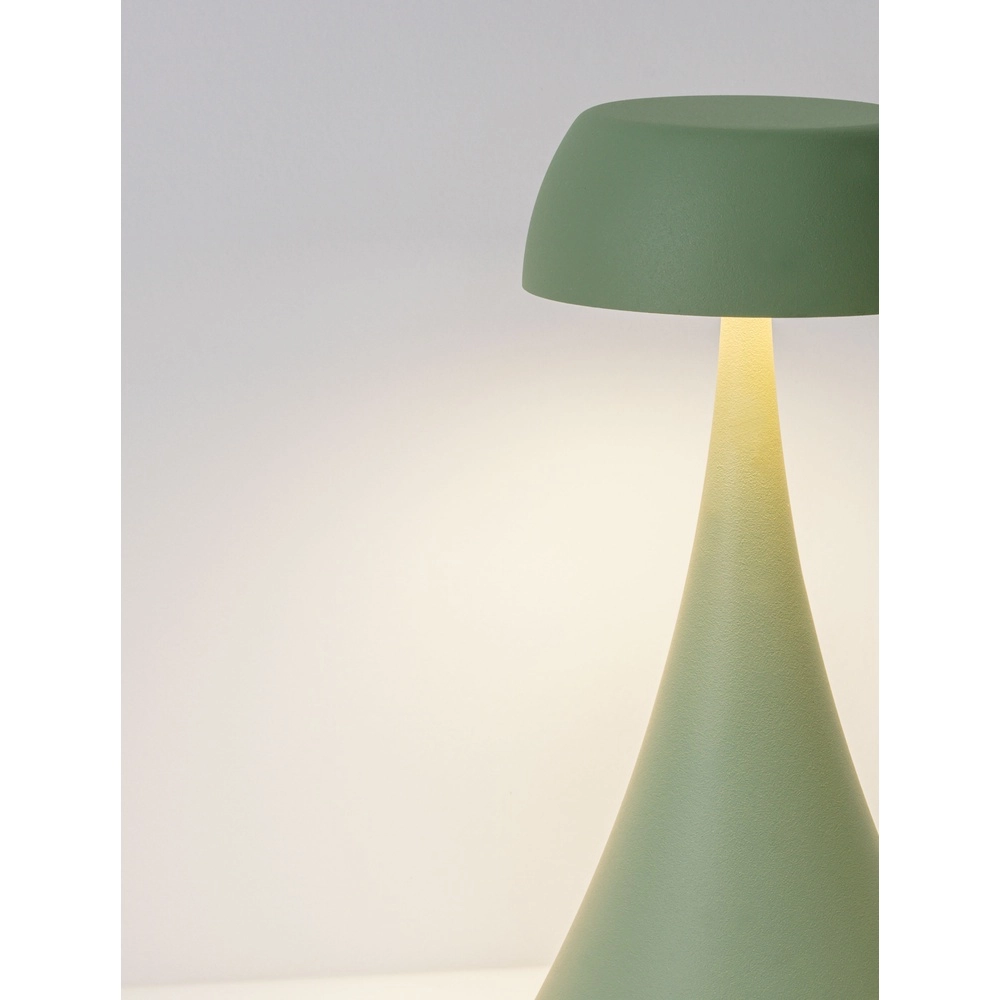 Table lamp Ycro olive green with USB Lyora 5212017477002