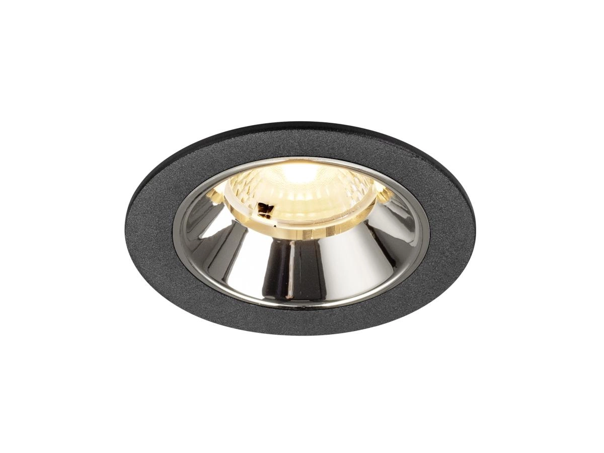 Recessed spotlight Numinos S black/chrome 3000K - 40deg